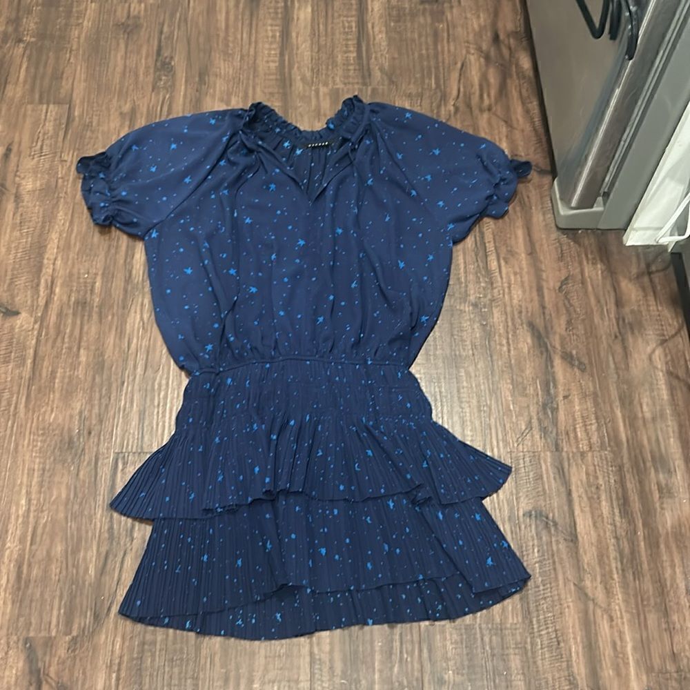 Decker Navy Star Dress, Size Large